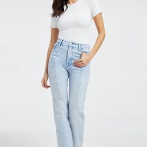 GOOD AMERICAN GOOD BOY STRAIGHT JEANS